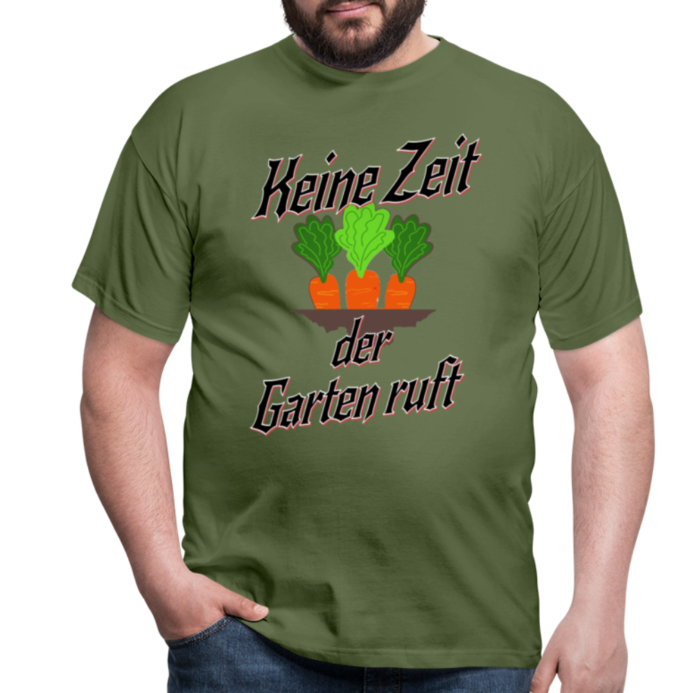 Grüner Daumen gesucht? Unser Garten-Herren T-Shirt ist ein Muss! - Militärgrün