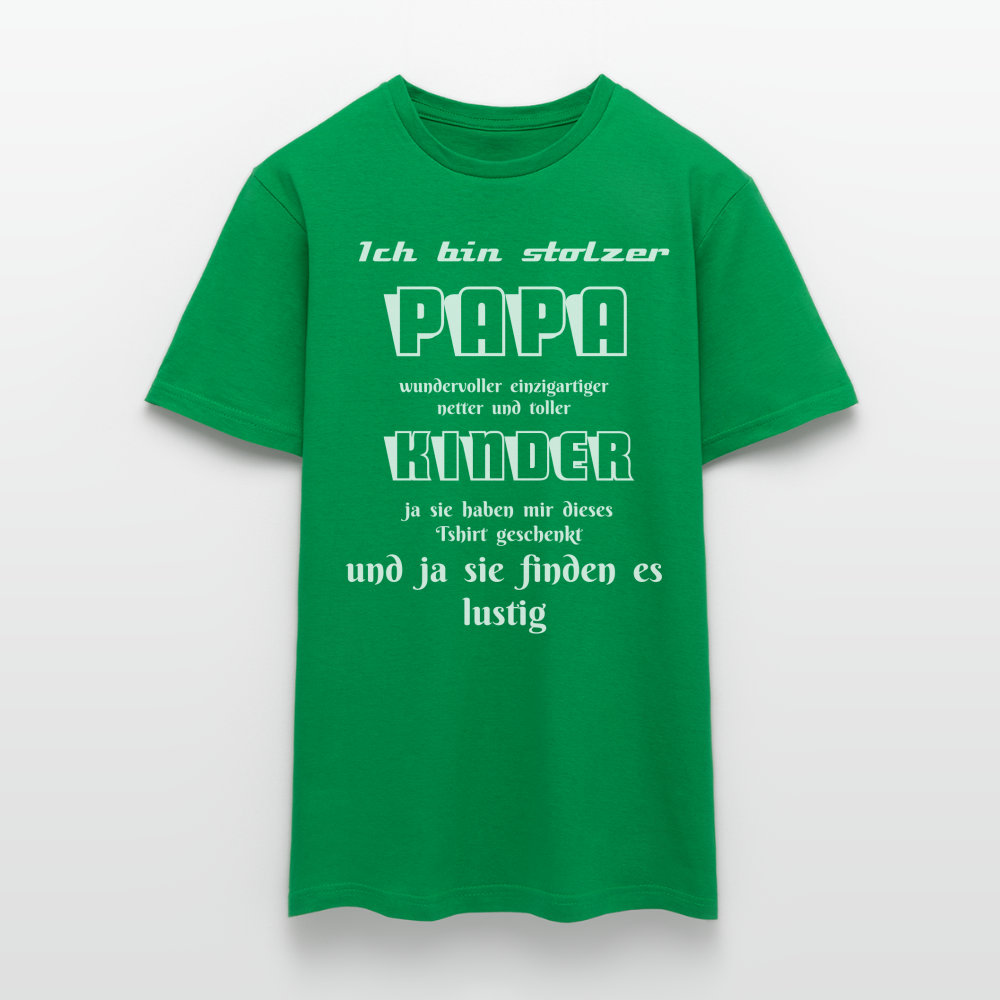 Papa-Power pur: Zeig deine Liebe mit unserem Herren T-Shirt - Kelly Green