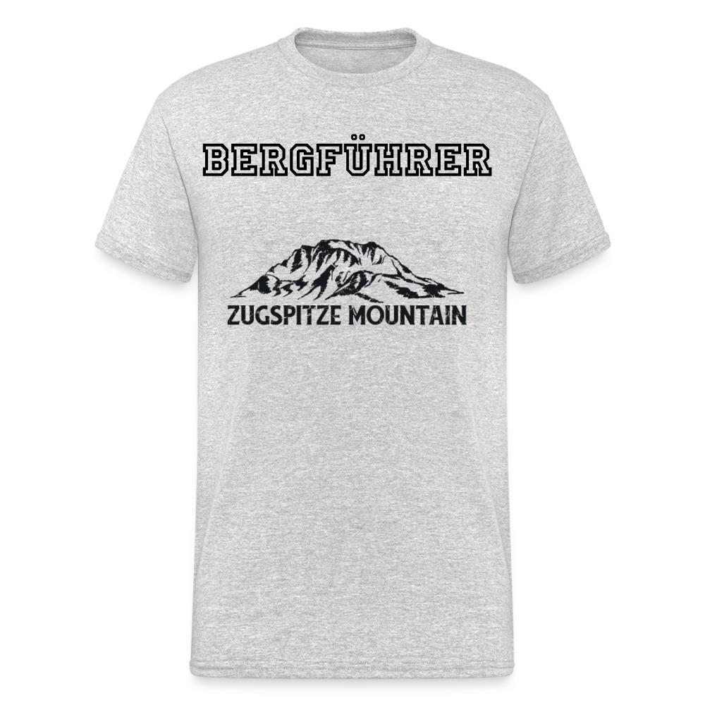 Männer Gildan Heavy T-Shirt Bergführer Zugspitze Mountain - Grau meliert