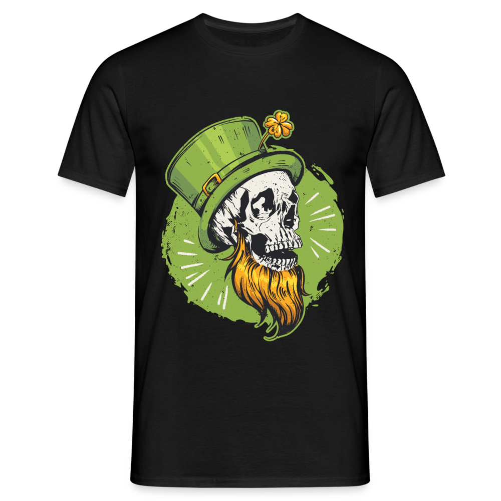 Irisch und unsterblich: Unser St. Patrick's Day Schädel -Herren--T-Shirt - Schwarz