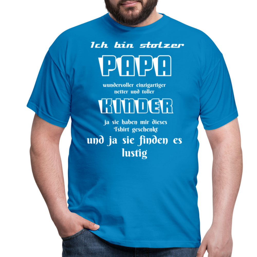 Papa-Power pur: Zeig deine Liebe mit unserem Herren T-Shirt - Royalblau