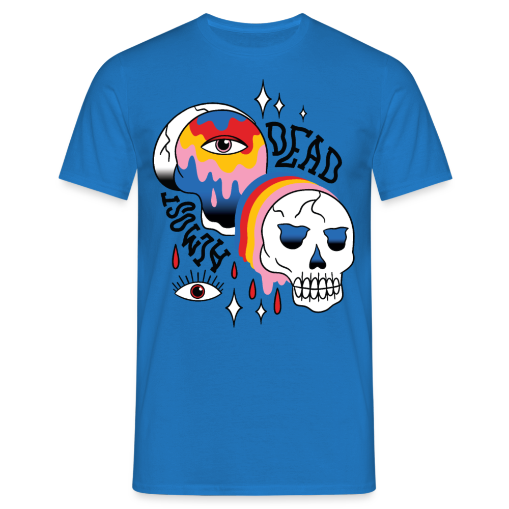 Herren - Männer T-Shirt Almost Dead Tattoo - Royalblau