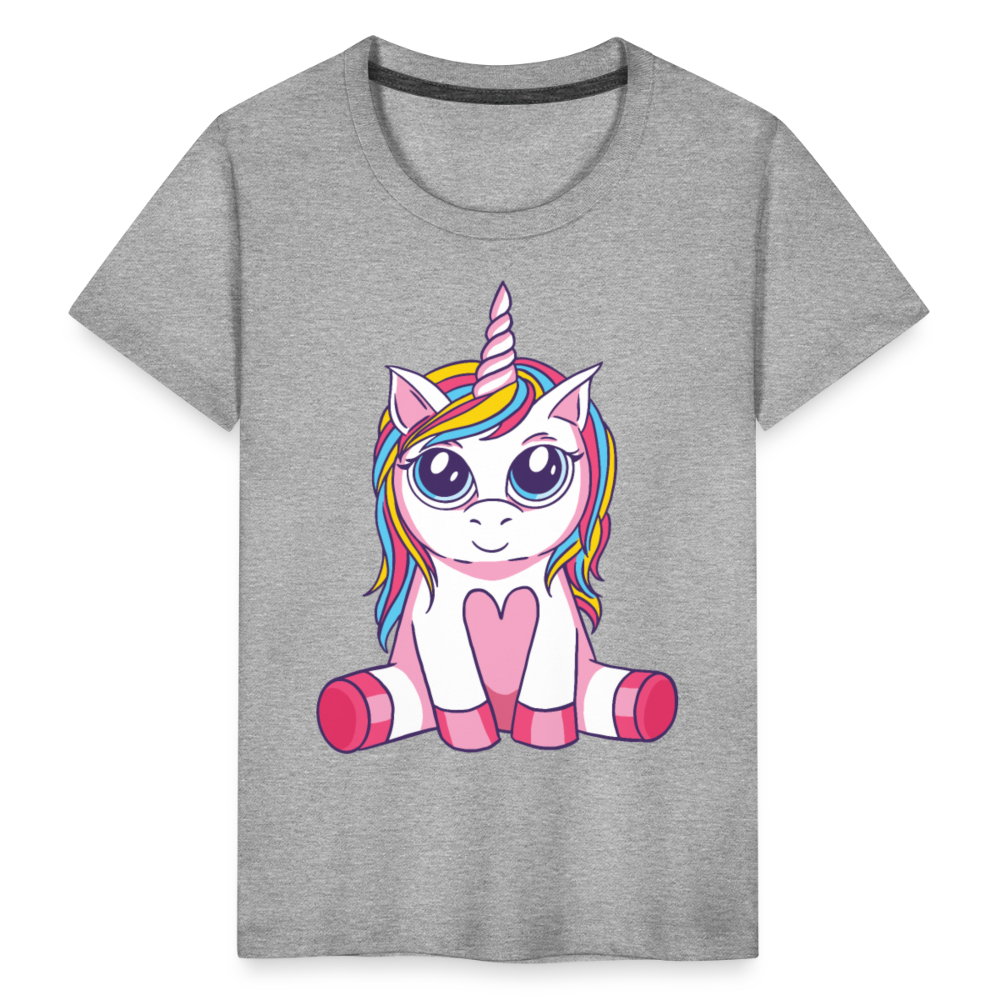 Kinder Premium T-Shirt - Grau meliert