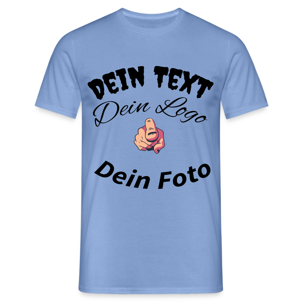 Herren -Männer Shirt  Entfache deine Kreativität: Gestalte dein einzigartiges T-Shirt! - carolina blue