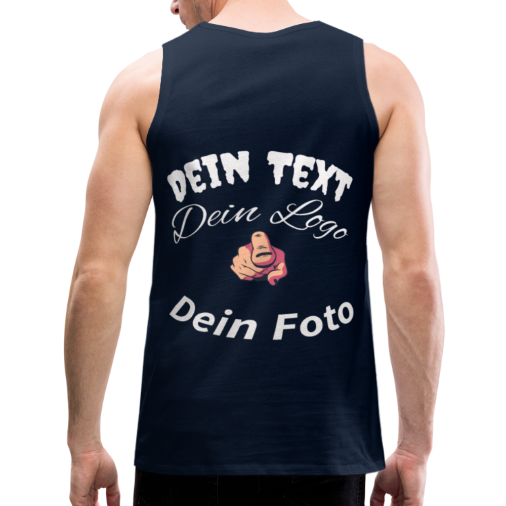 Herren - Männer Premium Tank  Top ganz nach Deinen Vorstellungen! - Navy