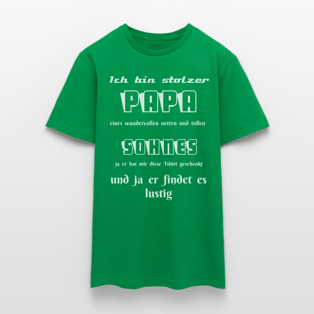 Vaterstolz zum Anziehen: Unser einzigartiges Männer T-Shirt für Papas - Kelly Green