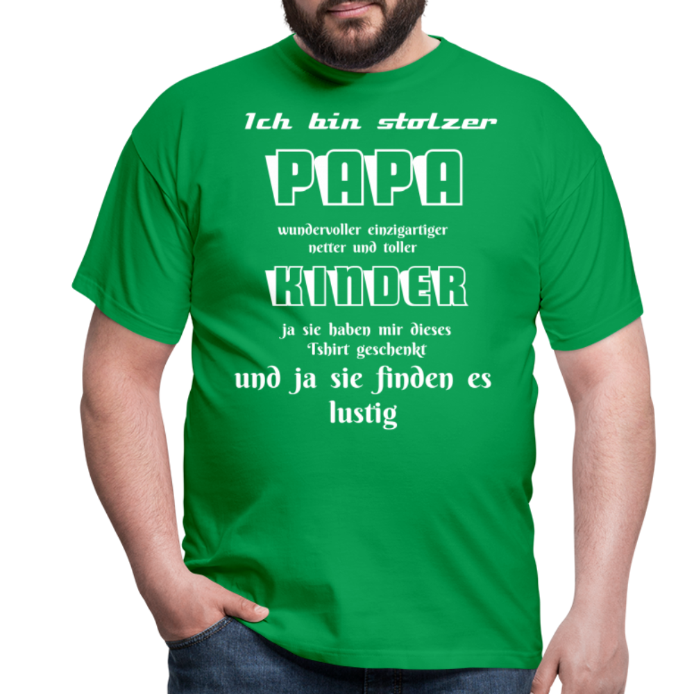 Papa-Power pur: Zeig deine Liebe mit unserem Herren T-Shirt - Kelly Green