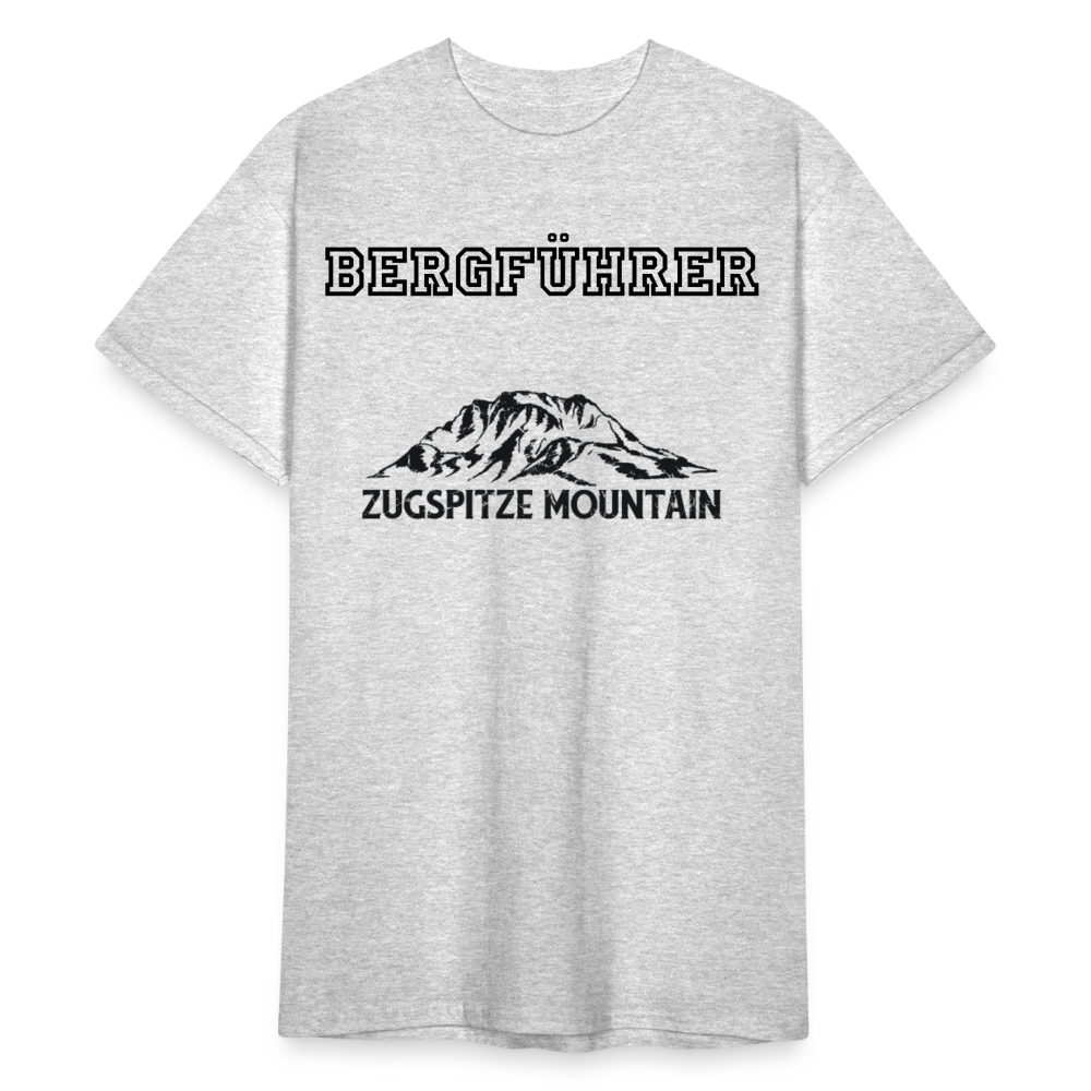 Männer Gildan Heavy T-Shirt Bergführer Zugspitze Mountain - Grau meliert