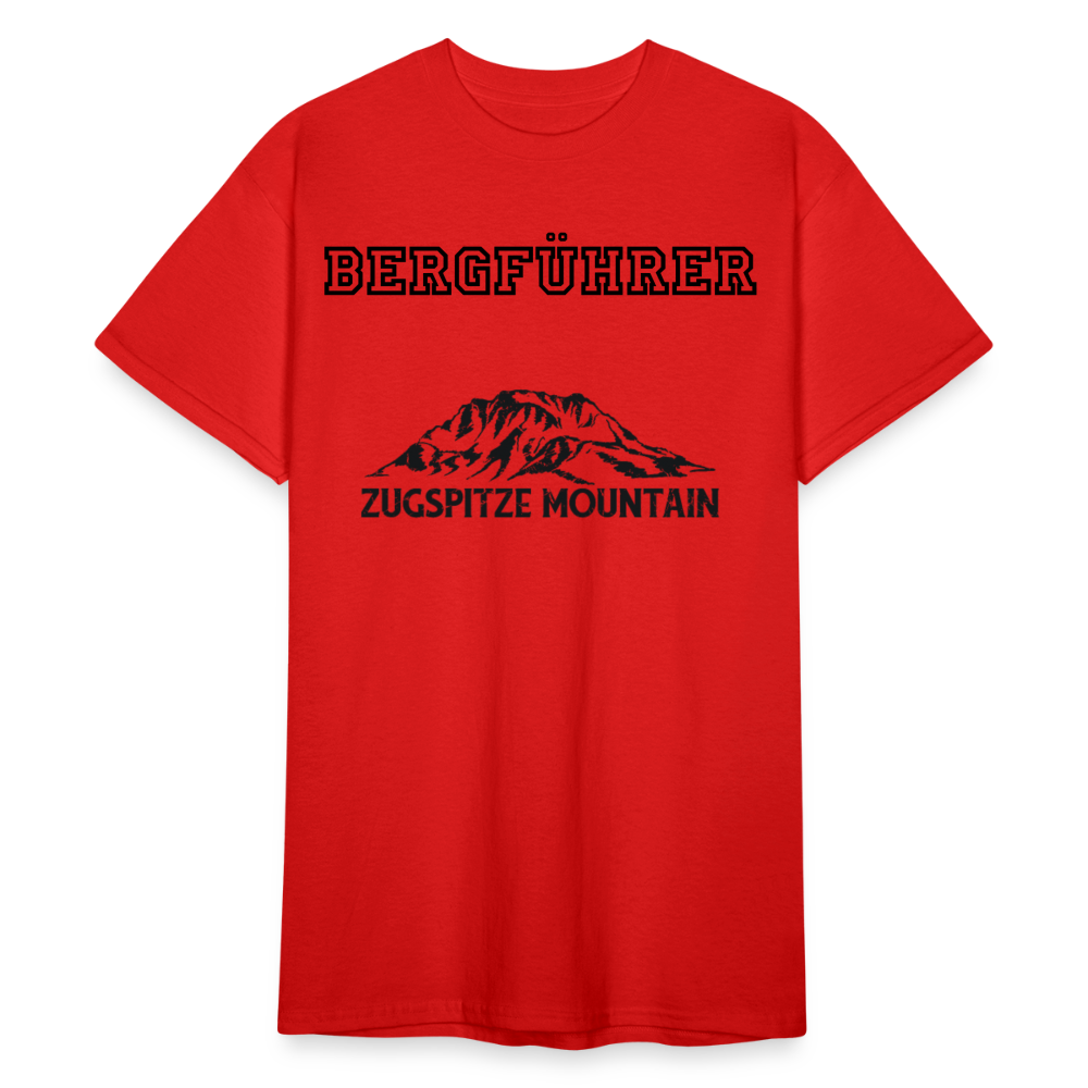 Männer Gildan Heavy T-Shirt Bergführer Zugspitze Mountain - Rot