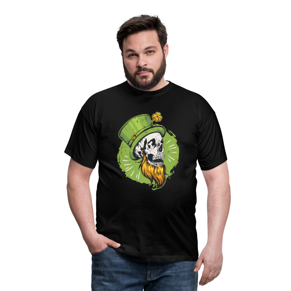 Irisch und unsterblich: Unser St. Patrick's Day Schädel -Herren--T-Shirt - Schwarz