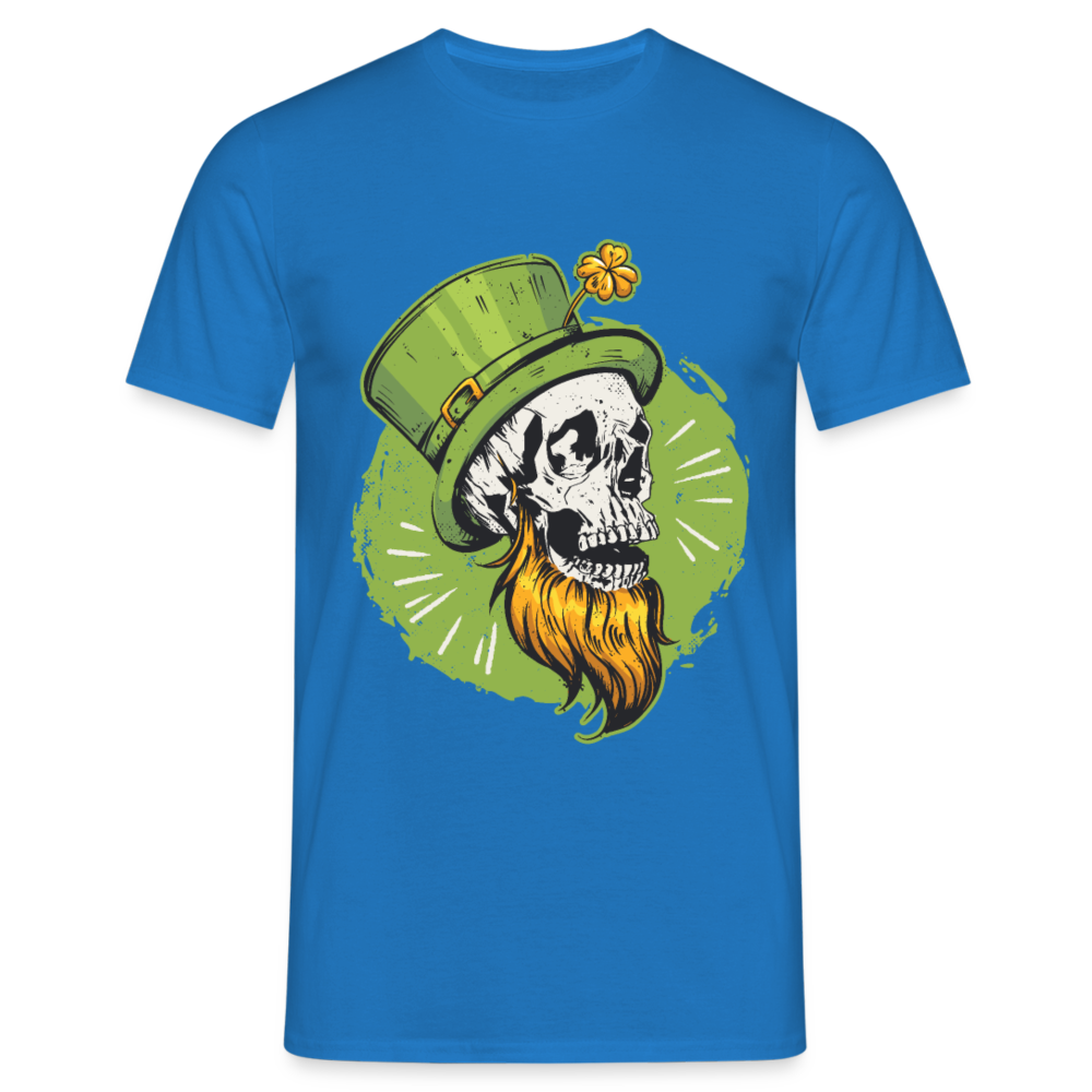 Irisch und unsterblich: Unser St. Patrick's Day Schädel -Herren--T-Shirt - Royalblau