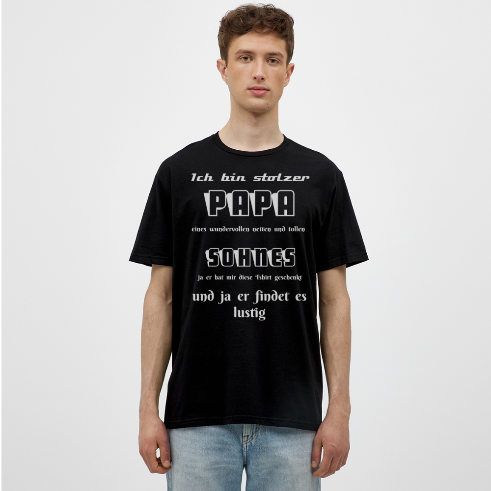 Vaterstolz zum Anziehen: Unser einzigartiges Männer T-Shirt für Papas - Schwarz