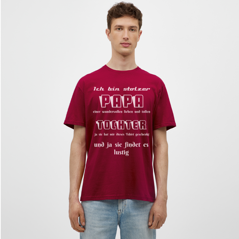 Vater-Tochter-Liebe zum Anziehen: Unser einzigartiges  Männer T-Shirt - Ziegelrot