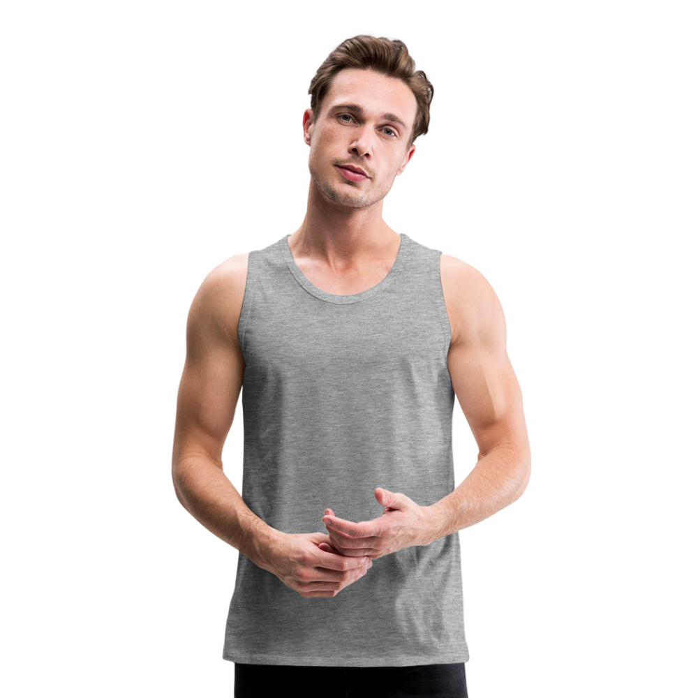 Herren - Männer Premium Tank  Top ganz nach Deinen Vorstellungen! - Grau meliert