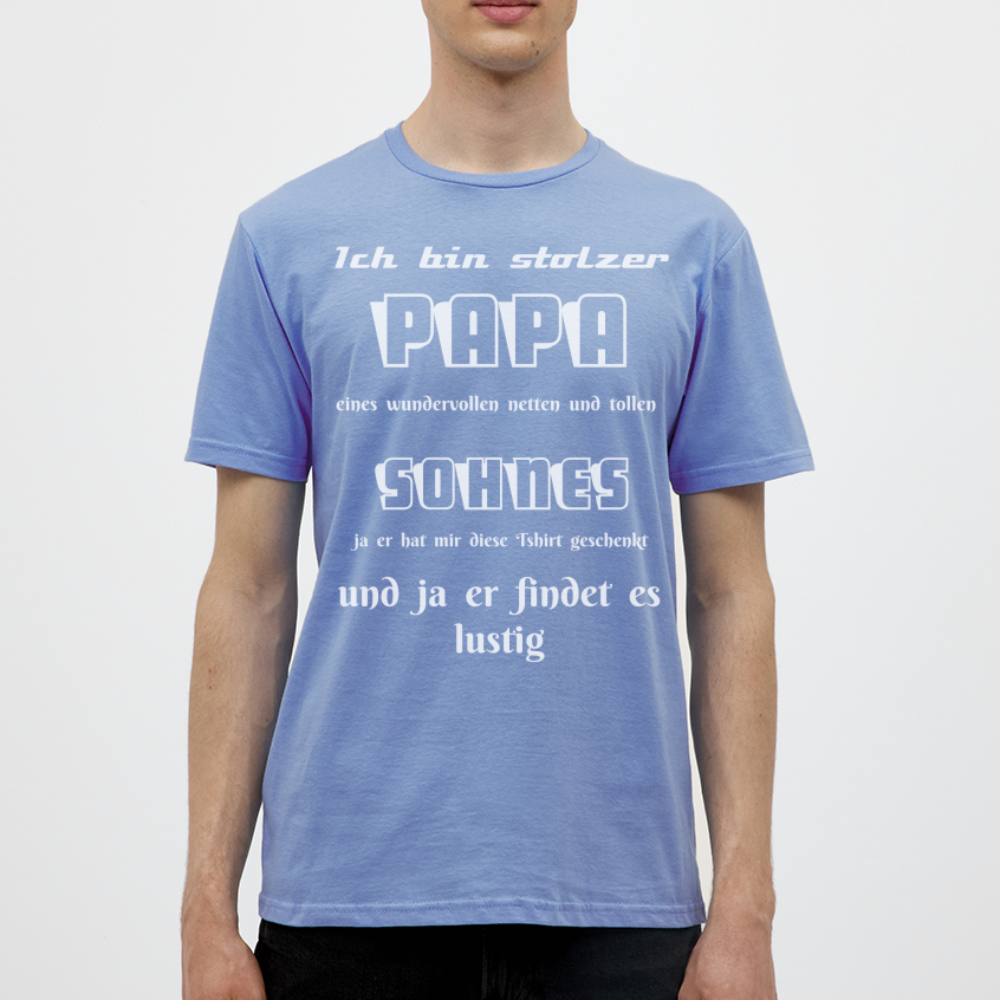 Vaterstolz zum Anziehen: Unser einzigartiges Männer T-Shirt für Papas - carolina blue