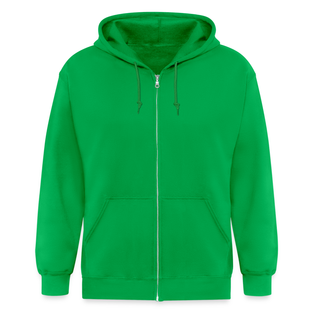 Herren Männer Heavyweight Kapuzenjacke Abführmittel Handschellen - Kelly Green