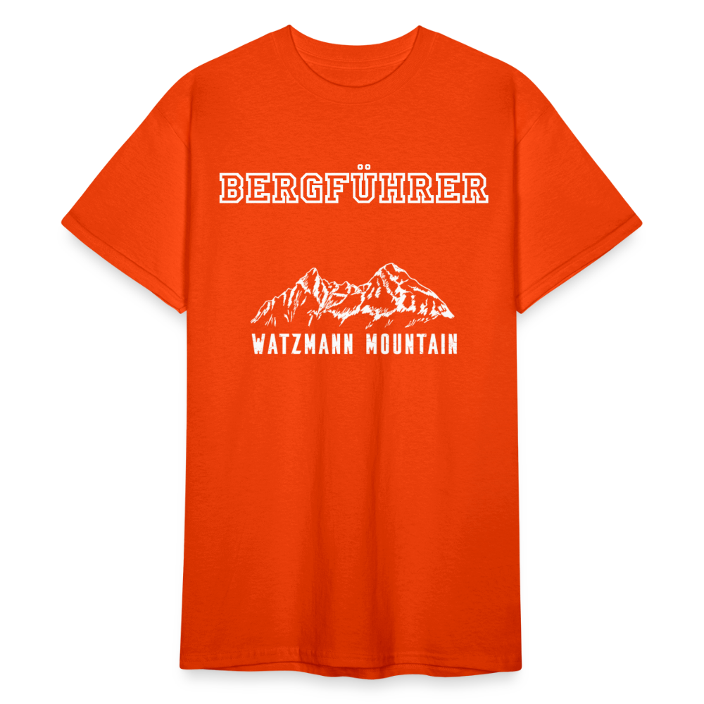 Männer Gildan Heavy T-Shirt Bergführer Watzmann Mountain - kräftig Orange