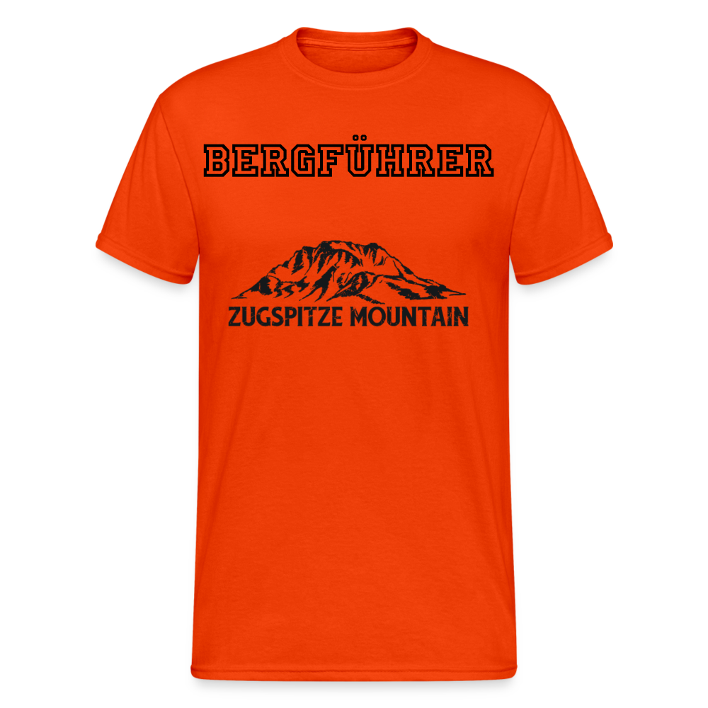 Männer Gildan Heavy T-Shirt Bergführer Zugspitze Mountain - kräftig Orange