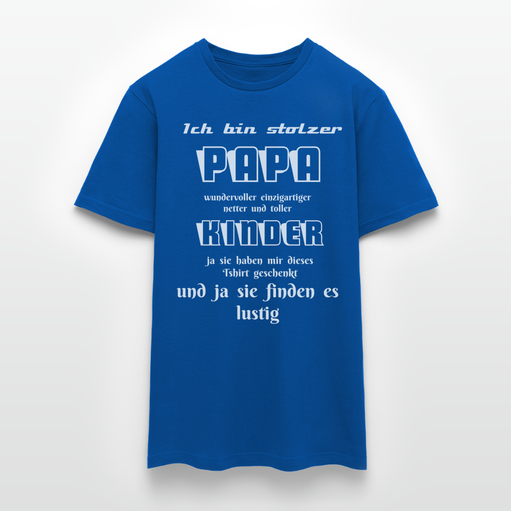 Papa-Power pur: Zeig deine Liebe mit unserem Herren T-Shirt - Royalblau