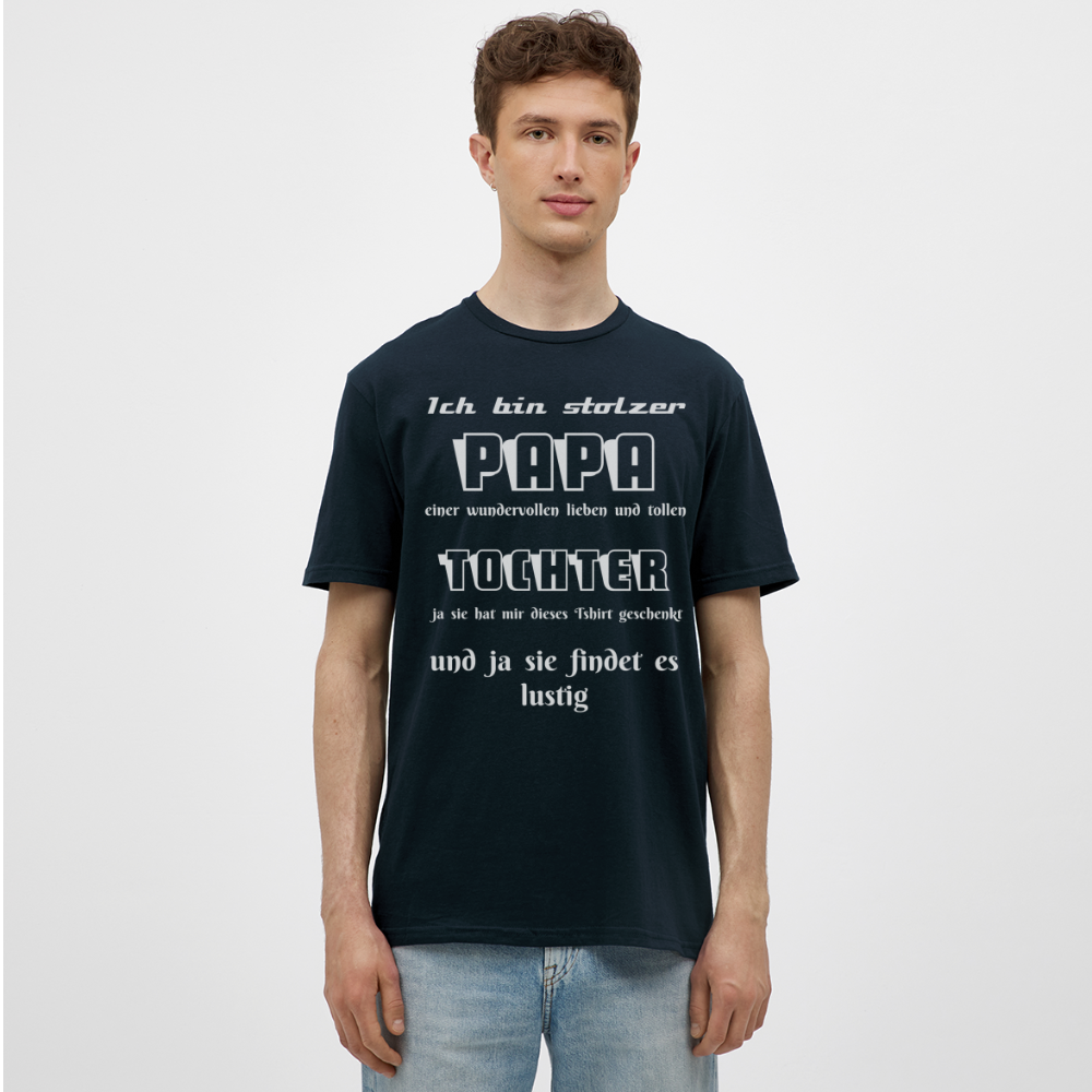 Vater-Tochter-Liebe zum Anziehen: Unser einzigartiges  Männer T-Shirt - Navy