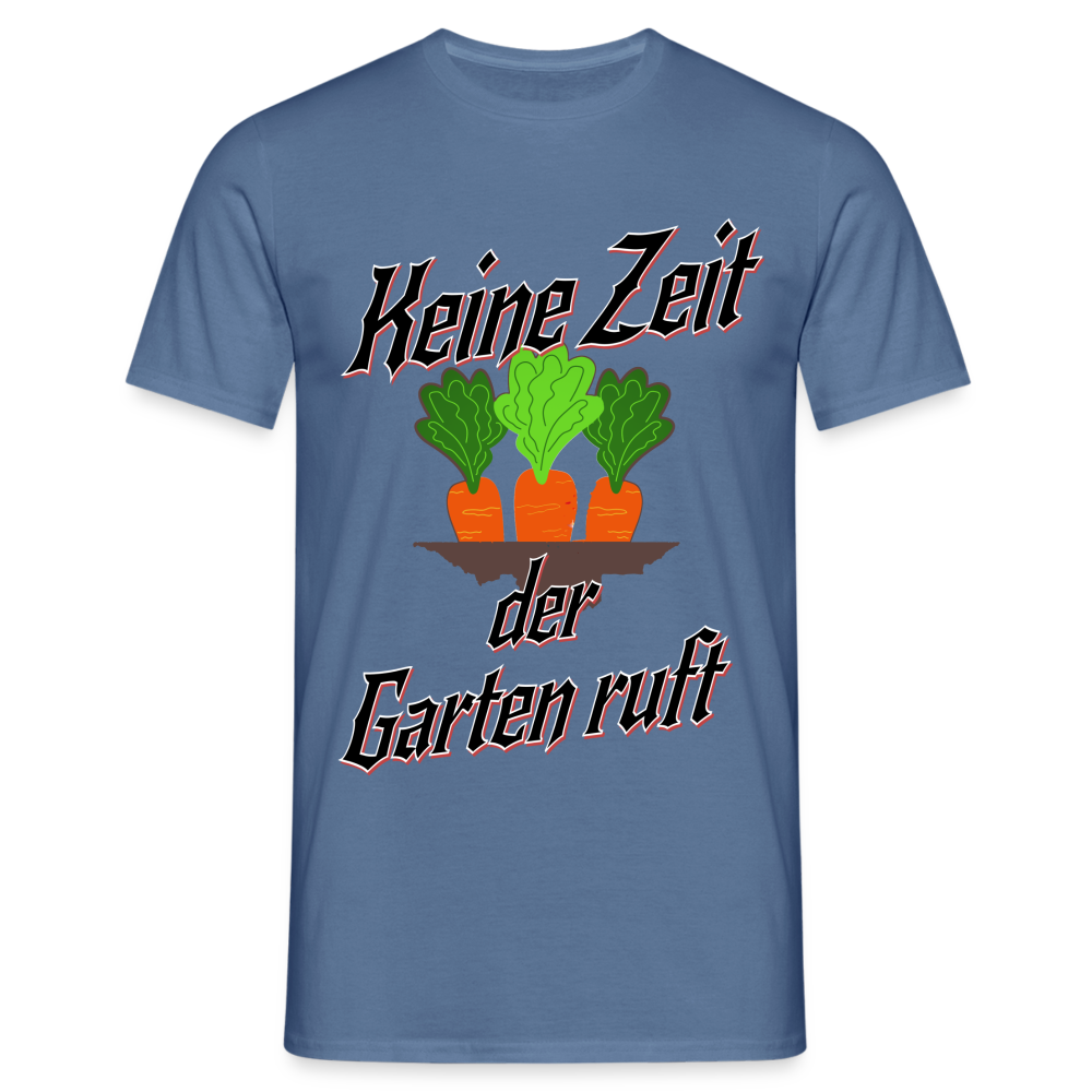 Grüner Daumen gesucht? Unser Garten-Herren T-Shirt ist ein Muss! - Taubenblau 