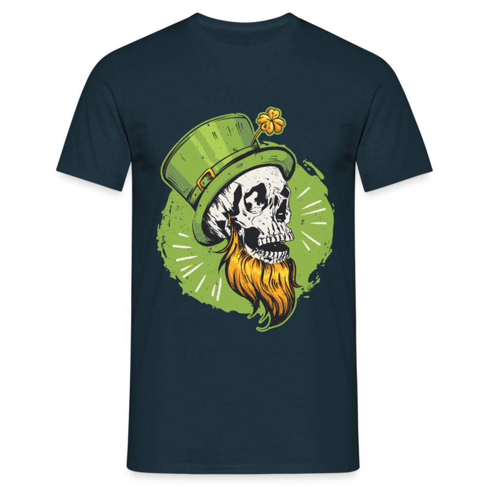 Irisch und unsterblich: Unser St. Patrick's Day Schädel -Herren--T-Shirt - Navy