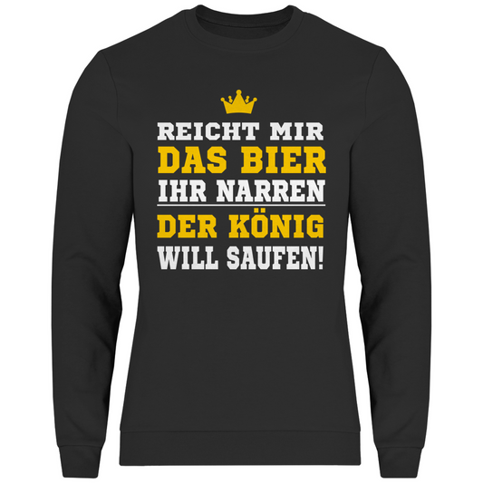 Herren Sweatshirt Der König