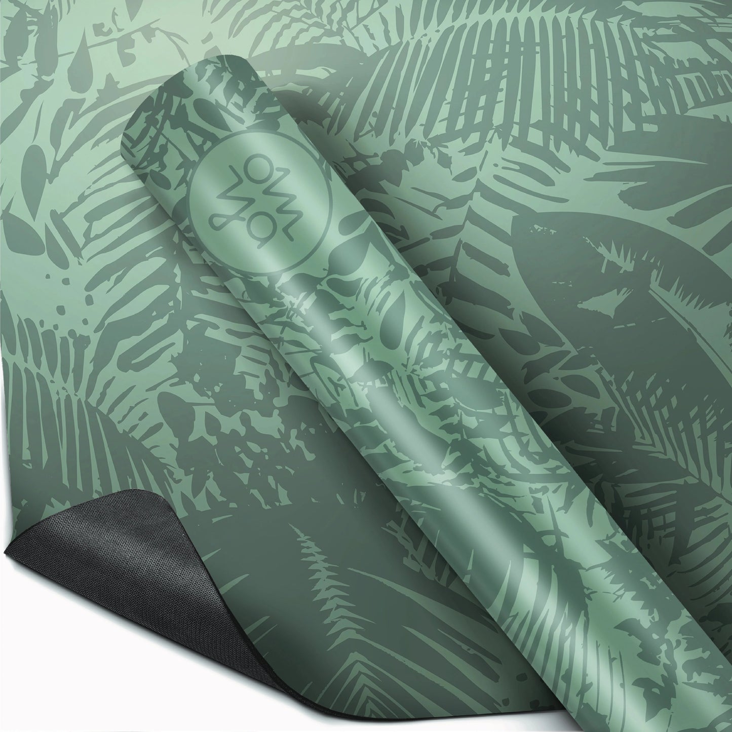 Advanced Grip Yogamatte - Green Botanic