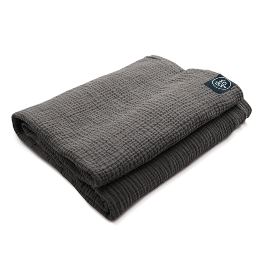 Shavasana Decke - Granit Musselin