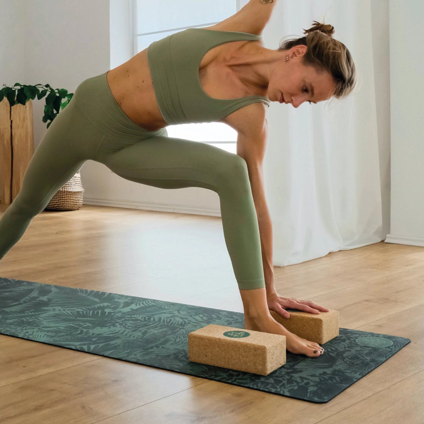 Yoga Kork Block - Sage