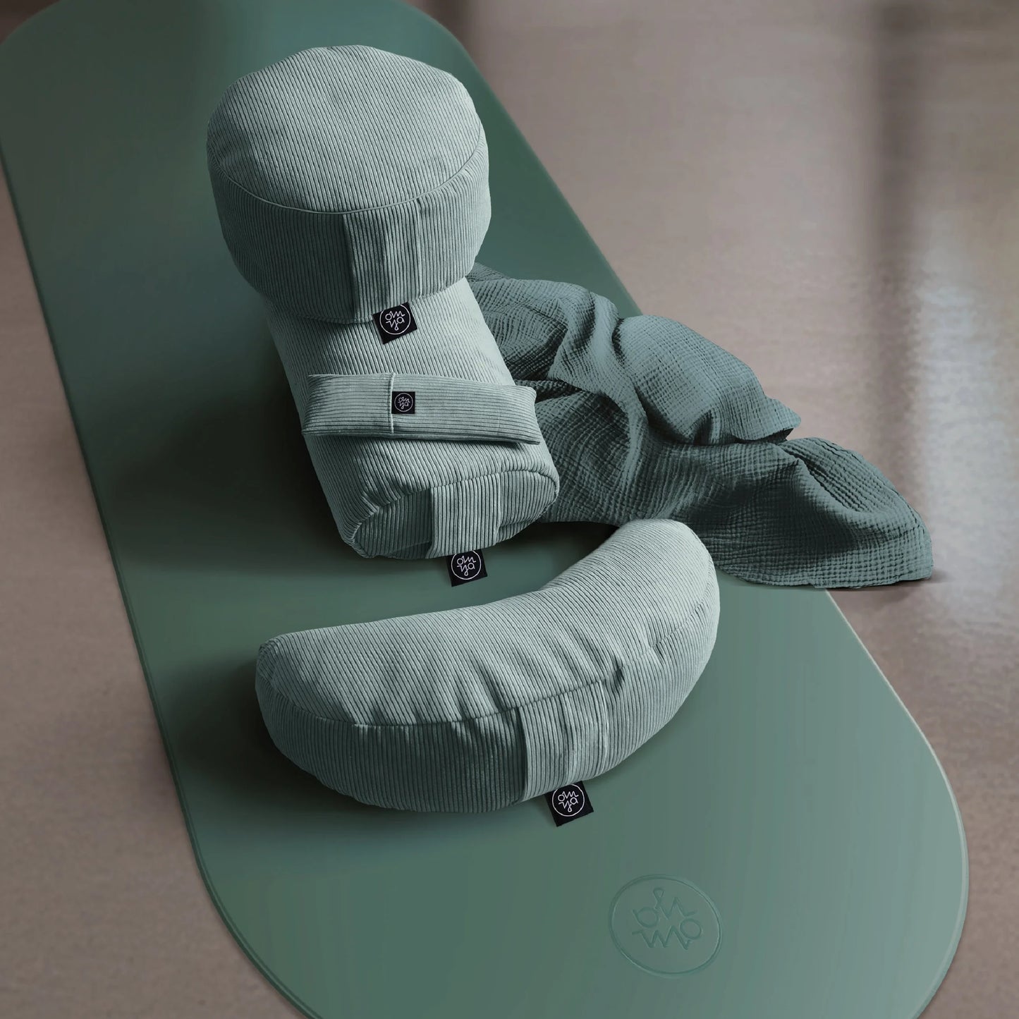 Design Yoga Bolster - Aqua Cord