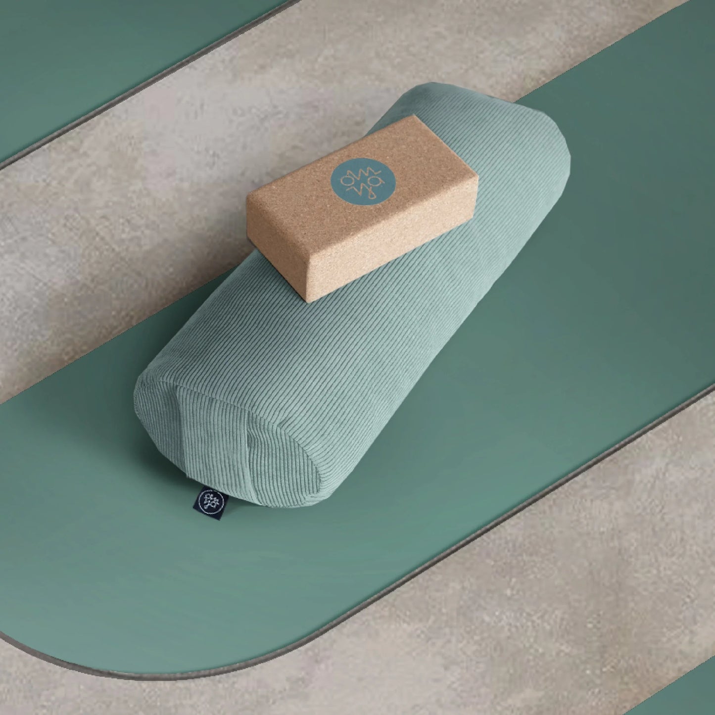 Design Yoga Bolster - Aqua Cord