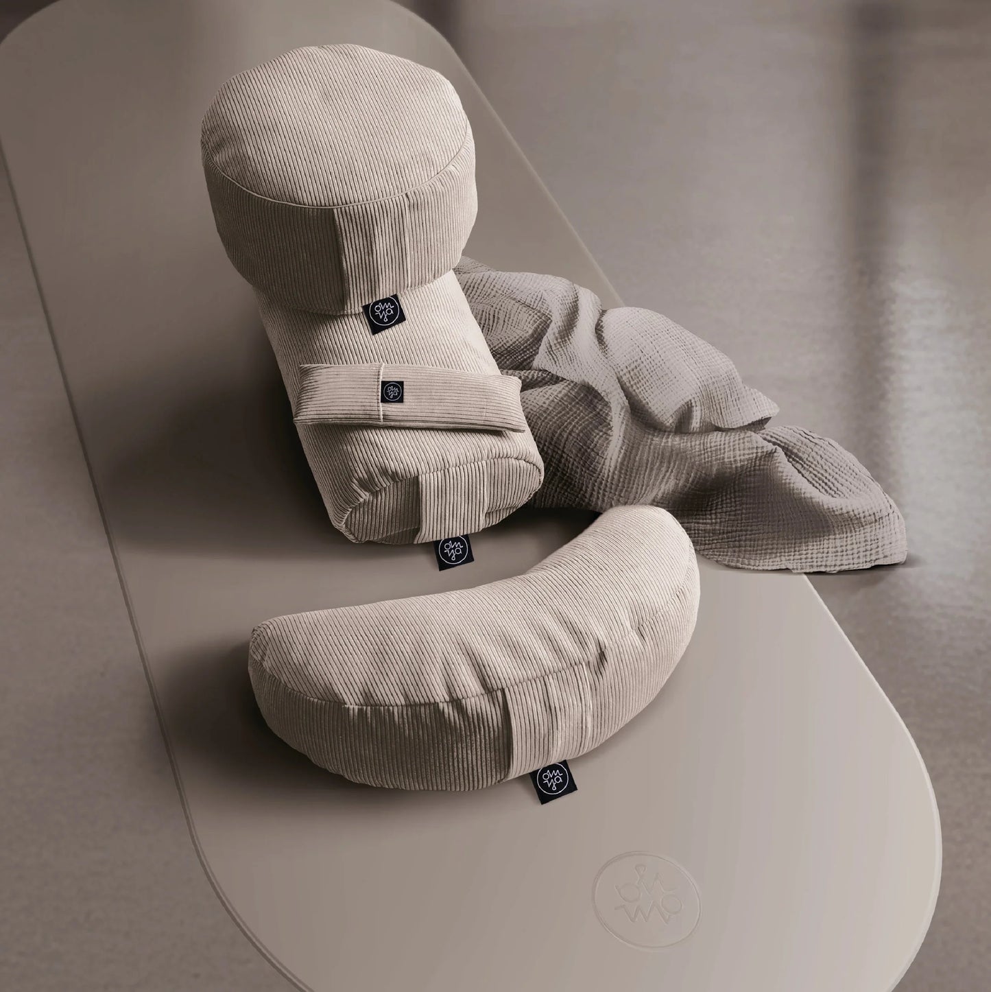 Oval Advanced Grip Yogamatte - Dune