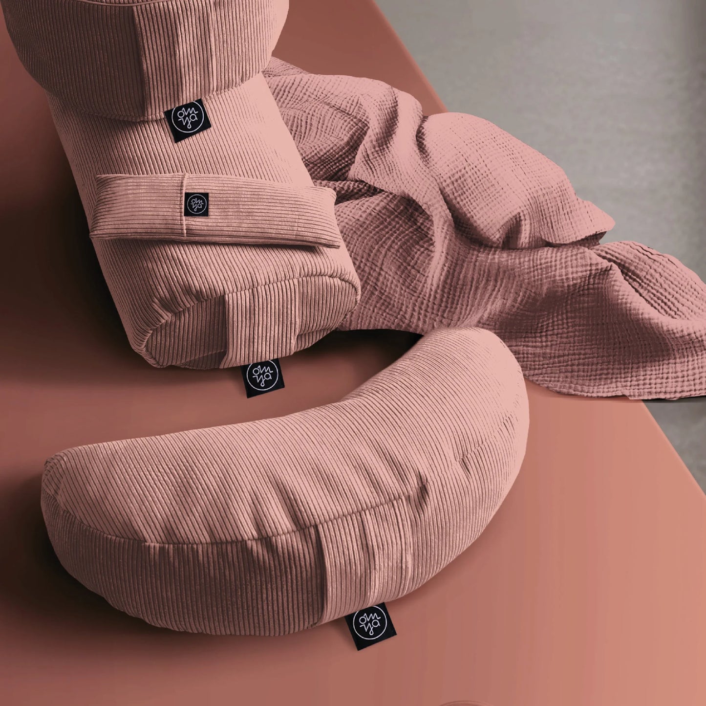 Shavasana Decke - Blush Musselin