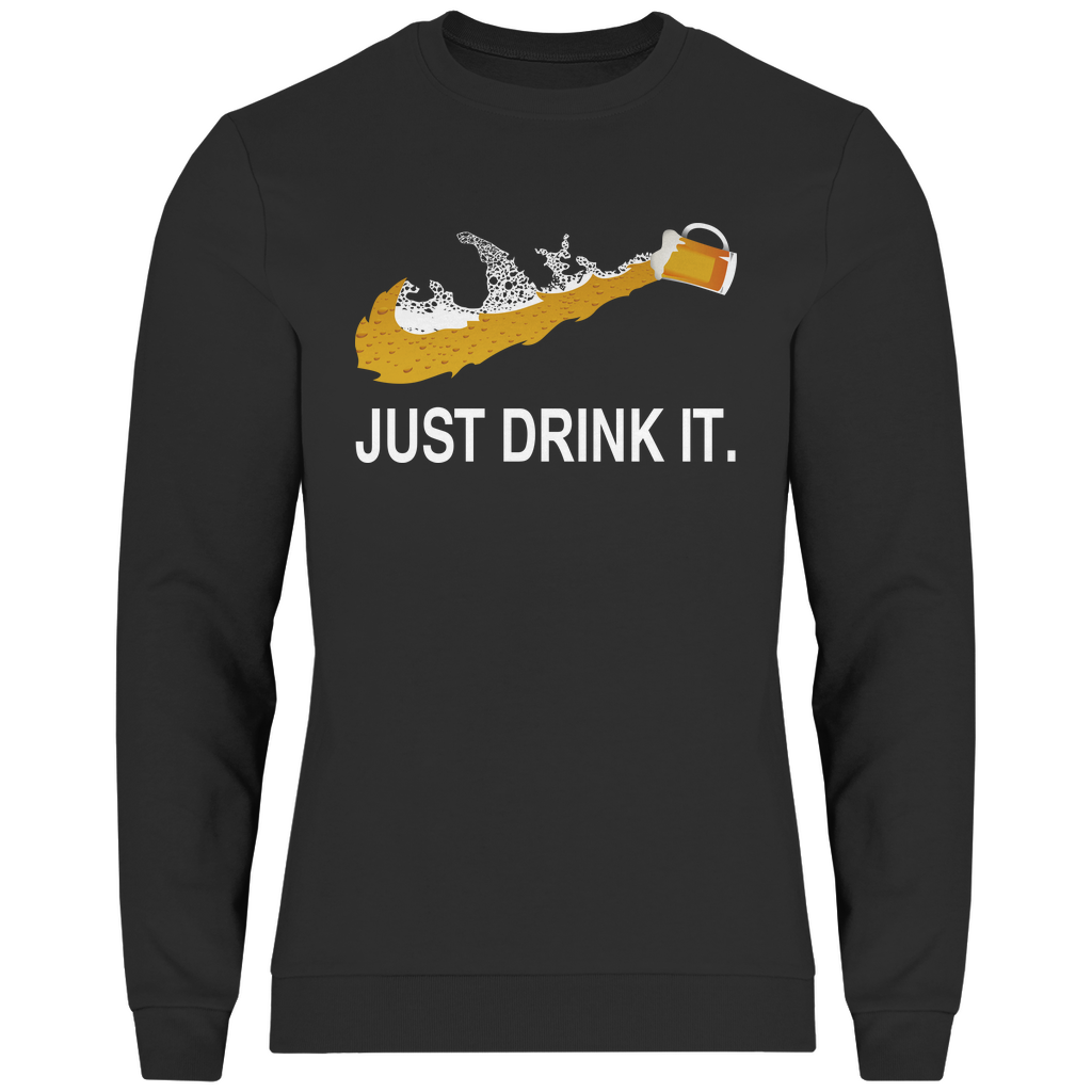 Herren Sweatshirt Just Drink