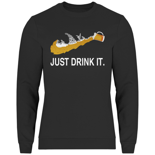 Herren Sweatshirt Just Drink