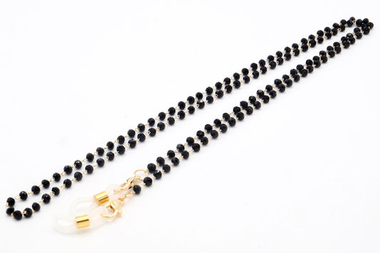 Brillenkette aus kleinen Glasperlen