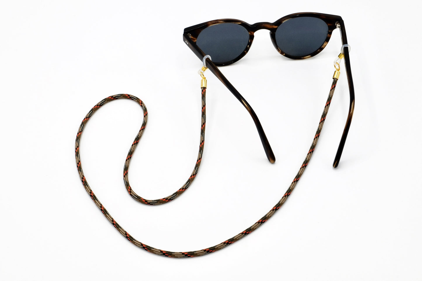 Brillenband 3,8mm Camouflage Beige Orange