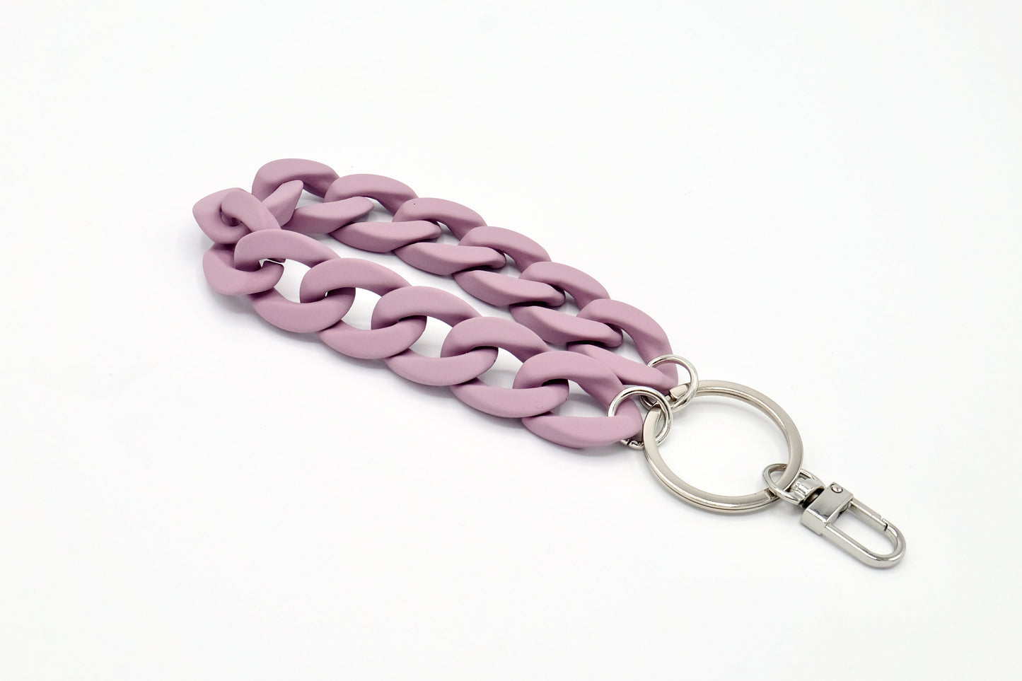 Schlüsselanhänger mit Karabiner "RUBBER EDITION" Lila Matt
