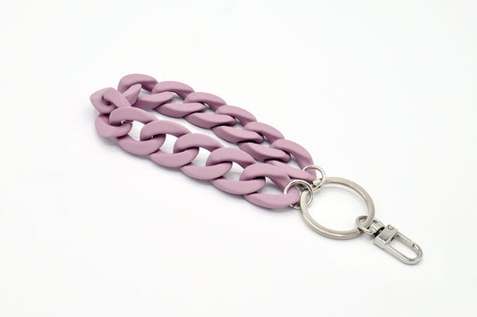 Schlüsselanhänger mit Karabiner "RUBBER EDITION" Lila Matt