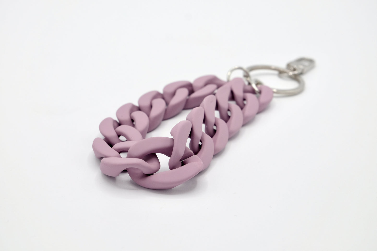 Keyring with carabiner "RUBBER EDITION" Purple Matte