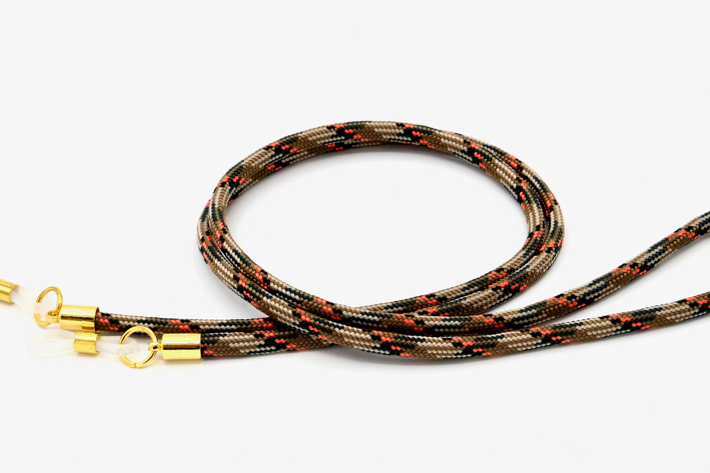 Brillenband 3,8mm Camouflage Beige Orange