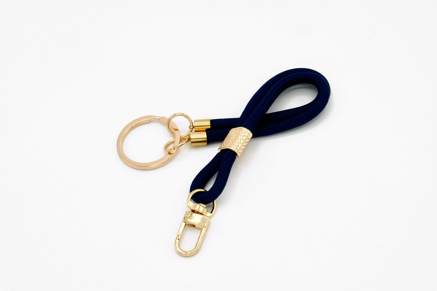 Schlüsselanhänger mit Karabiner Dunkelblau