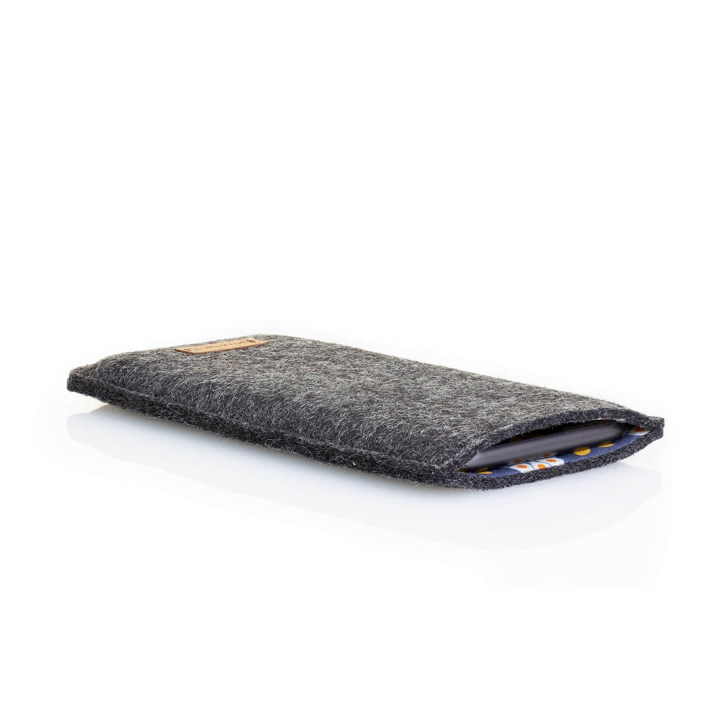 Phone case with card slot for Samsung Galaxy Z Flip4 | anthracite - bloom | Model "ZIP"