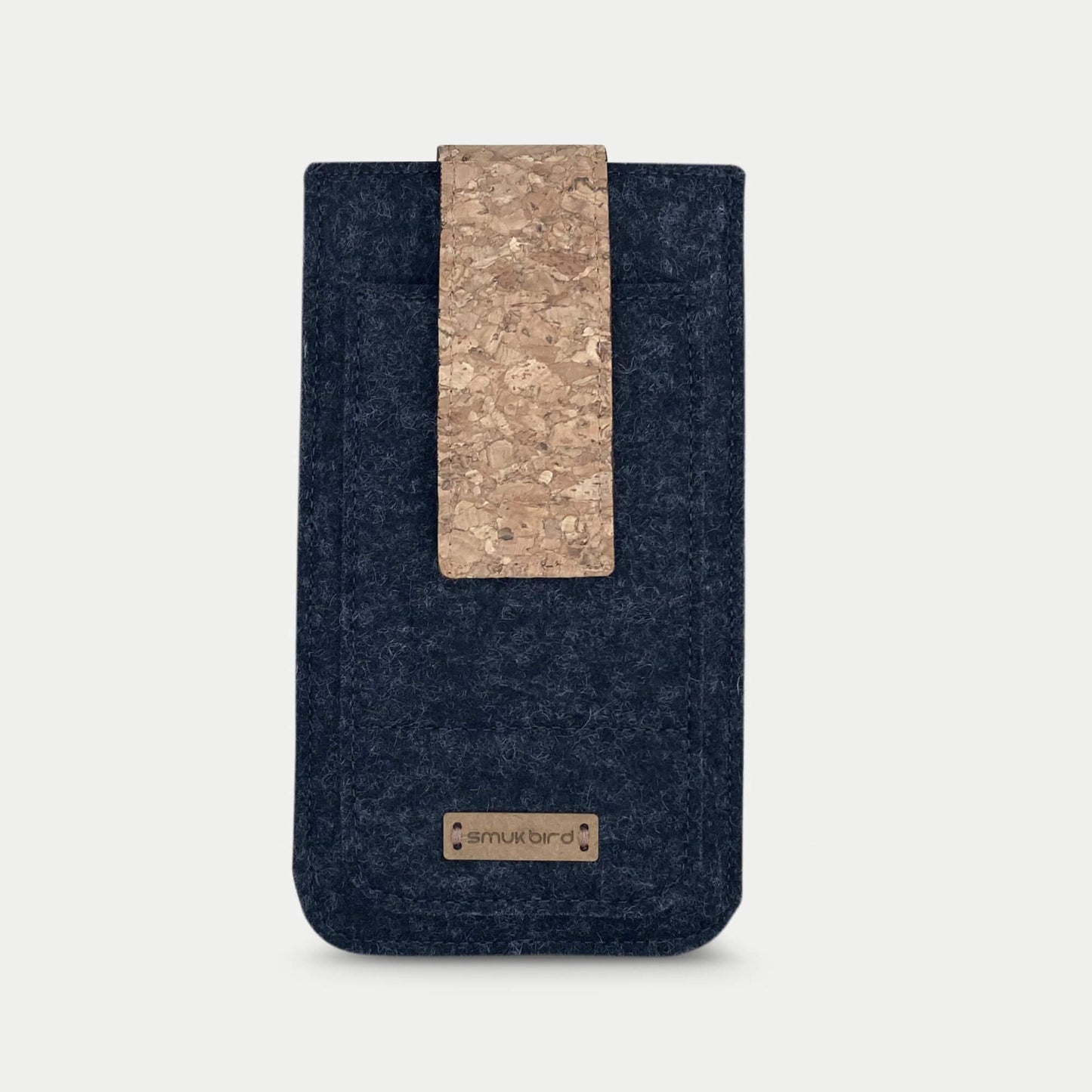 Handytasche für iPhone 11 Pro | mit Magnetverschluss und extra Fach | anthrazit - Bloom | Modell HAKA