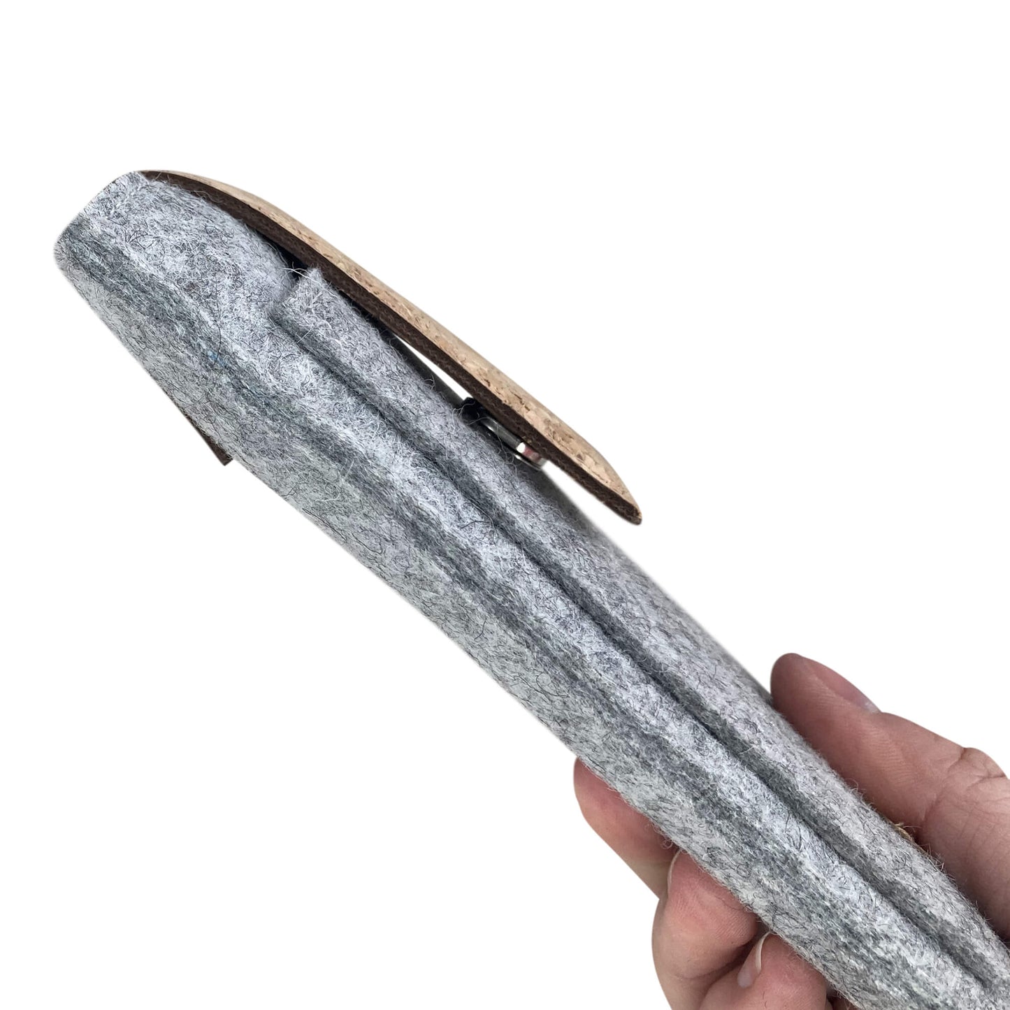 Hülle für Tolino Shine 5 | mit Magnetverschluss und extra Fach | hellgrau - Bloom | Modell "HAKA"