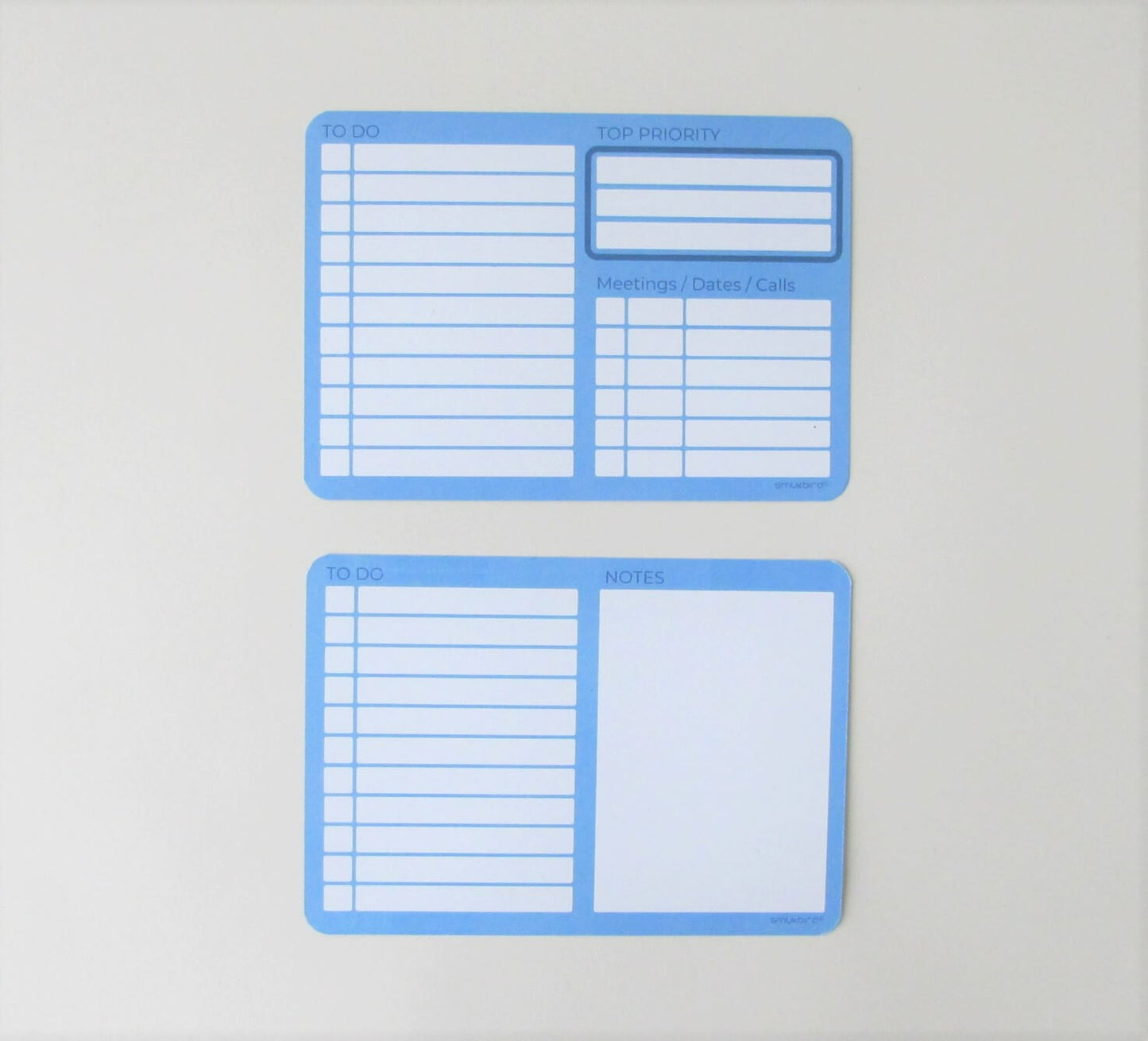 Notizzettelhalter "ToDo" inkl. 50 Karten & Holz-Kugelschreiber | aus Filz und Kork | hellgrau