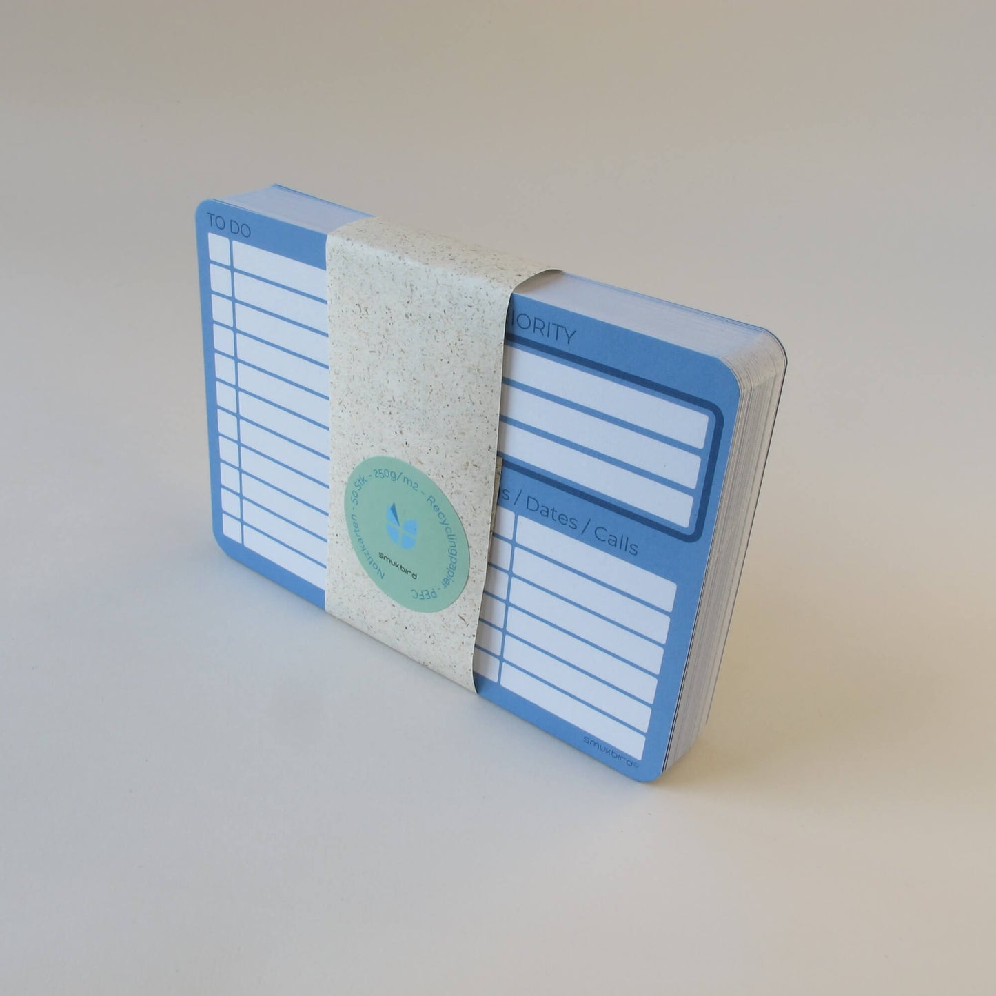 Notizzettel Karten "ToDo" | 50er Nachfüllpack aus Recyclingpapier