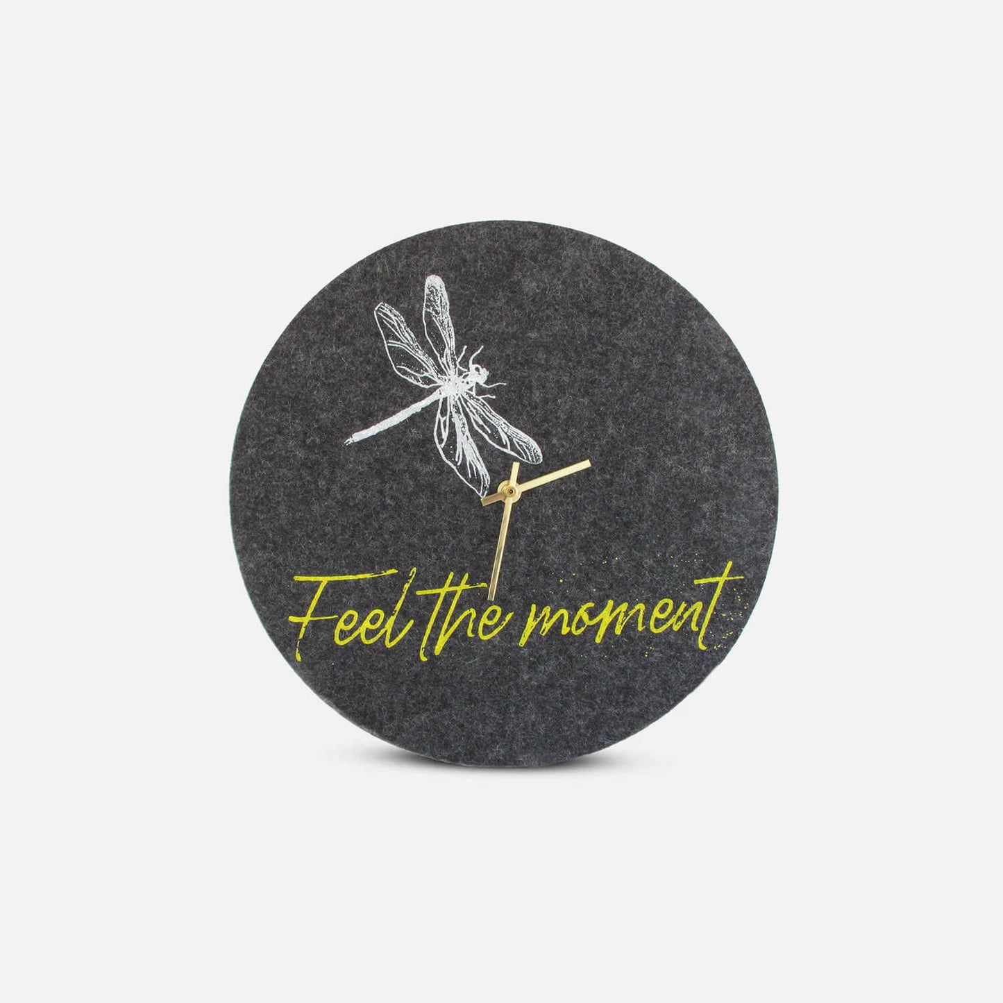 Wanduhr aus Filz und Kork 30 cm | Design "Moment" by Anja Streese