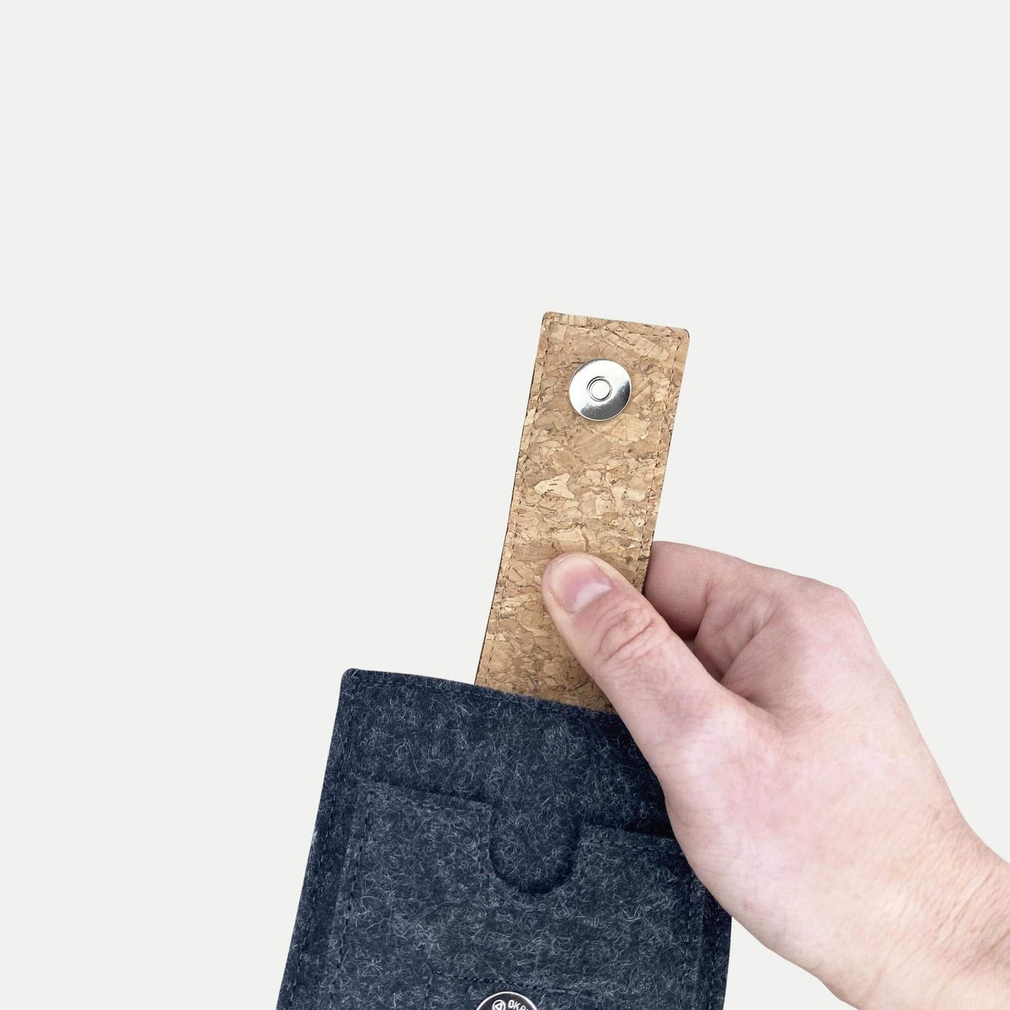 Handytasche für Samsung Galaxy A34 | mit Magnetverschluss und extra Fach | anthrazit - Colorful | Modell HAKA